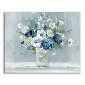 Tablou Canvas - Flori albe, Floare, Vaza, Primavara, 60 x 75 cm