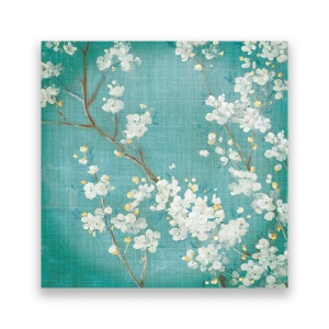 Tablou Canvas - Flori de CIrese, Alb, Vintage, Primavara, 60 x 60 cm