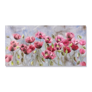 Tablou Canvas - Flori de maci, 50 x 100 cm