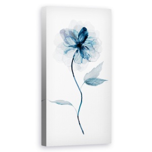 Tablou canvas - Flori, Indigo, Pictura, 50 x 100 cm