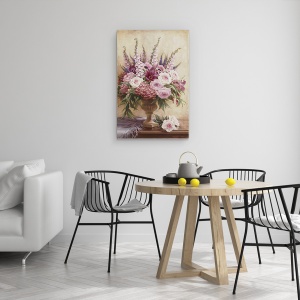Tablou canvas - Flori, Natura Vie, Violet, Roz, 60 x 90 cm - Img 4