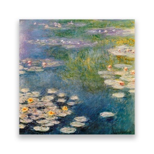 Tablou Canvas - Flori, Nufar, Lac, 60 x 60 cm