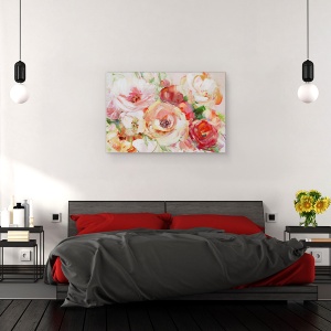 Tablou canvas - Flori, Vara, Colorate, Pictura, 80 x 120 cm - Img 4