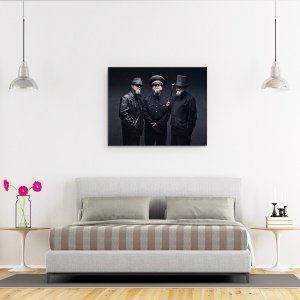 Tablou canvas - Fratii Rubidus, Autoportret, Barba, Baston, Lant, 60 x 75 cm - Img 3