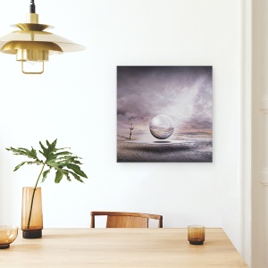 Tablou canvas - Geneza, Ireal, Fantezie, Minge, Sfera, 90 x 90 cm - Img 4