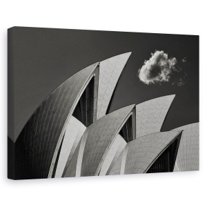 Tablou canvas - Gloup, Sydney, Australia, Alb-Negru, Arhitectura, 40 x 60 cm