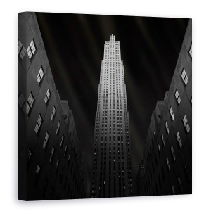 Tablou canvas - Gotham, Rockefeller, Arhitectura, Turn, Intuneric, 90 x 90 cm