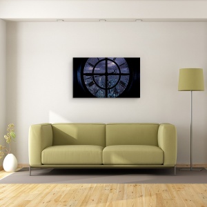 Tablou canvas - Gotham Vazut De Sus, Oras, Nyc, Cer, Timp, Ceas, 50 x 80 cm - Img 2