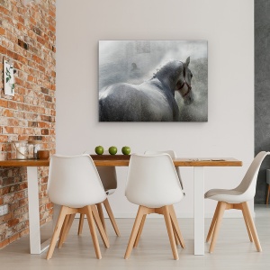Tablou canvas - Gramy, Lipicanci, Cal, Apa, Spray, Animal, 75 x 100 cm - Img 4