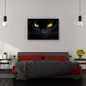 Tablou canvas - Hipnotizatorul noptii, Animal, Ochi, Privire, Ghepard, 80 x 120 cm - Img 3