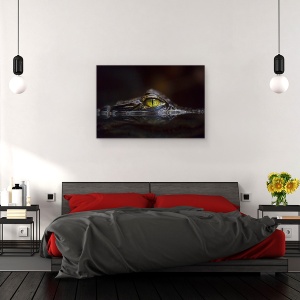 Tablou canvas - Hypnotic, Natura, Animal, Salbatic, Caiman, 60 x 90 cm - Img 3