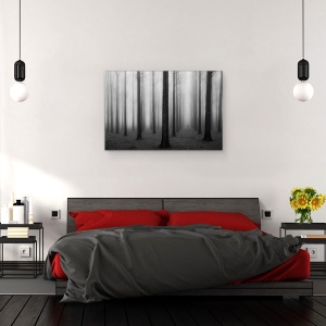 Tablou canvas - In Ceata, Peisaj, Singuratate, Padure, 60 x 90 cm - Img 3