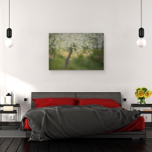 Tablou canvas - In Gradina, Copac, Primavara, Expunere Multipla, Flori, 60 x 90 cm - Img 3