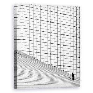 Tablou canvas - Inca Un Pas, Doamna, Persoana, Mici, Linii, Arhitectura, 40 x 50 cm