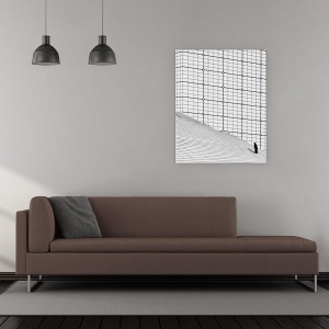 Tablou canvas - Inca Un Pas, Doamna, Persoana, Mici, Linii, Arhitectura, 60 x 75 cm - Img 2