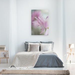 Tablou canvas - Incantare Roz, Macro, Floare, Licitatie, Tandrete, Roz, 40 x 60 cm - Img 3