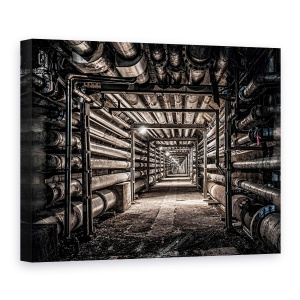 Tablou canvas - Incarcare Teava, Noapte, Punct, Tunel, Arhitectura, 50 x 70 cm