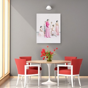 Tablou canvas - Indeplineste-Mi O Dorinta, Moda, Fete, Sase, Pastel, 60 x 75 cm - Img 4