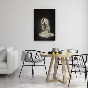 Tablou canvas - Infasurat, Caini, Studio, Caine, Pet, Animal, 60 x 90 cm - Img 4