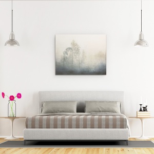 Tablou canvas - Inghet, Iarna, Inghet, Copaci, Ghemui, Ceata, 60 x 75 cm - Img 3