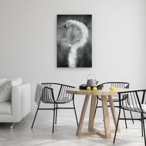 Tablou canvas - Intrebari Despre Aceasta Manevra, Avion, Accident, Looping, Intrebare, 40 x 60 cm - Img 4