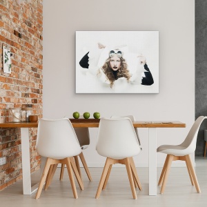Tablou canvas - Intreg, Femeie, Corp, Par, Hartie, 60 x 80 cm - Img 4