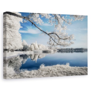 Tablou canvas - Irenkowo, Peisaj, Reflectie, Calm, Frunze, 60 x 90 cm