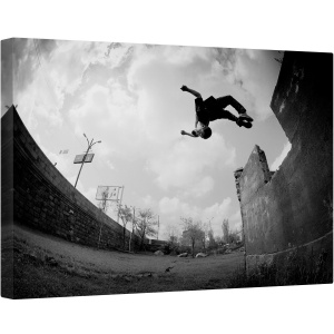 Tablou canvas - Jumper, A Sari, Actiune, Persoana, Sport, Parkour, Strada, 80 x 120 cm