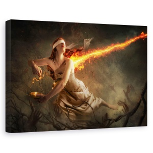 Tablou canvas - Justitie In Joc, Atac, Echilibru, Orb, Legat La Ochi, 40 x 60 cm