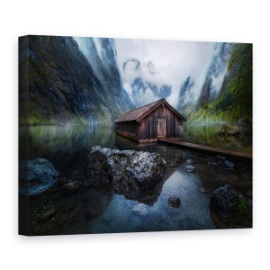 Tablou Canvas - Konigsee, Peisaj, Lac, Munte, Apa, 60 x 80 cm