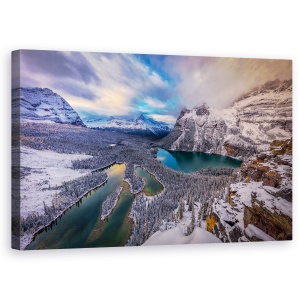 Tablou canvas - Lacul Ohara, Canada, Stancosi, Parcul National Yoho, 50 x 80 cm