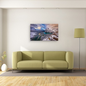 Tablou canvas - Lacul Ohara, Canada, Stancosi, Parcul National Yoho, 50 x 80 cm - Img 2