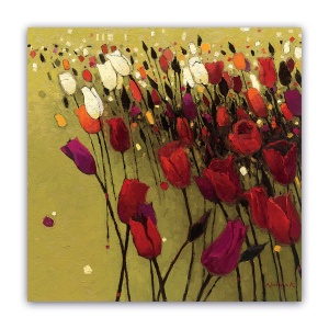 Tablou Canvas -Lalele, Vintage, 60 x 60 cm