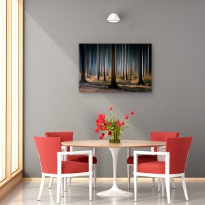 Tablou canvas - Lemn mistic, Peisaj, Toamna, Lumina, 80 x 120 cm - Img 4