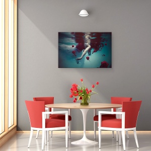 Tablou canvas - Limbo, Dragoste, Romantism, Valentine, Trandafir, 40 x 60 cm - Img 4
