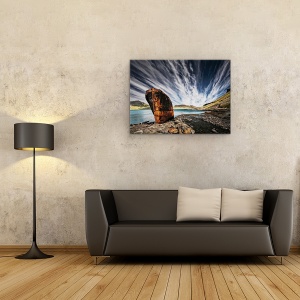 Tablou canvas - Locul Ales, Blocati, Cer, Peisaj, Rugina, Ruginit, 50 x 70 cm - Img 2