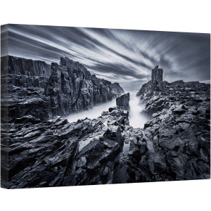 Tablou canvas - Lumea de Fier, Kiama, Bombo, Peisaj Marin, Reflectie, Stanca, Australia, 80 x 120 cm