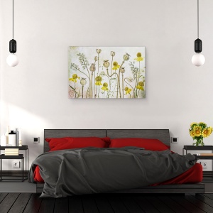 Tablou canvas - Maci si Heleniu, Flori de Maci, Heleniu, Seminte, Vara, Flori, Floral, 80 x 120 cm - Img 3