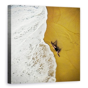 Tablou canvas - Mai Aproape, Aeriana, Paradis, Statiune, Plaja, Tarm, 60 x 60 cm