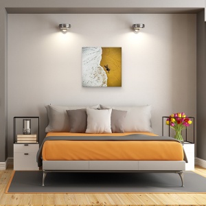 Tablou canvas - Mai Aproape, Aeriana, Paradis, Statiune, Plaja, Tarm, 90 x 90 cm - Img 3