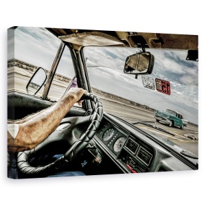 Tablou canvas - Malecon, Havana, Cuba, Strada, Masina Clasica, 80 x 120 cm