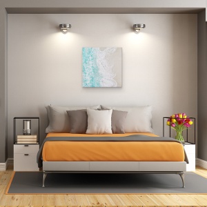 Tablou canvas - Mare, Nisip, Intalnire, 90 x 90 cm - Img 3