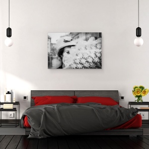 Tablou canvas - Mary Poppins, Ploios, Umbrela, Ochi, Fata, 60 x 90 cm - Img 3