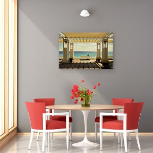 Tablou canvas - Mediterana, Iwim, Franta, Dragut, Banca, Riviera, 60 x 90 cm - Img 4