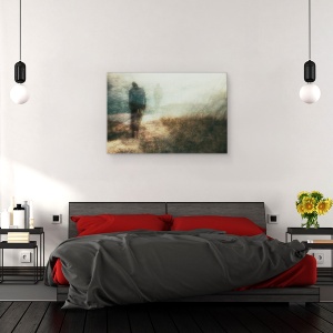 Tablou canvas - Mergem Singuri Pe Drum, Moale, Incetosat, 40 x 60 cm - Img 3
