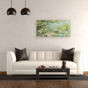 Tablou canvas - Natura, Lac, Acvatic, Pictura, 50 x 100 cm - Img 2