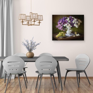 Tablou Canvas - Natura Moarta, Vara, Buchet, Floare 60 x 75 cm - Img 4