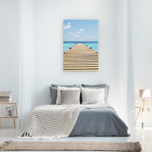 Tablou canvas - Natura, Peisaj, Mare, Apa Limpede, Cer Albastru, 40 x 60 cm - Img 3