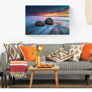 Tablou decorativ canvas natură cu apus 60x90 cm