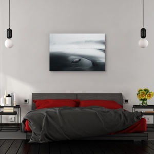 Tablou canvas - O dimineata..., Peisaj, Pacific, Ceata, Plaja, 80 x 120 cm - Img 3